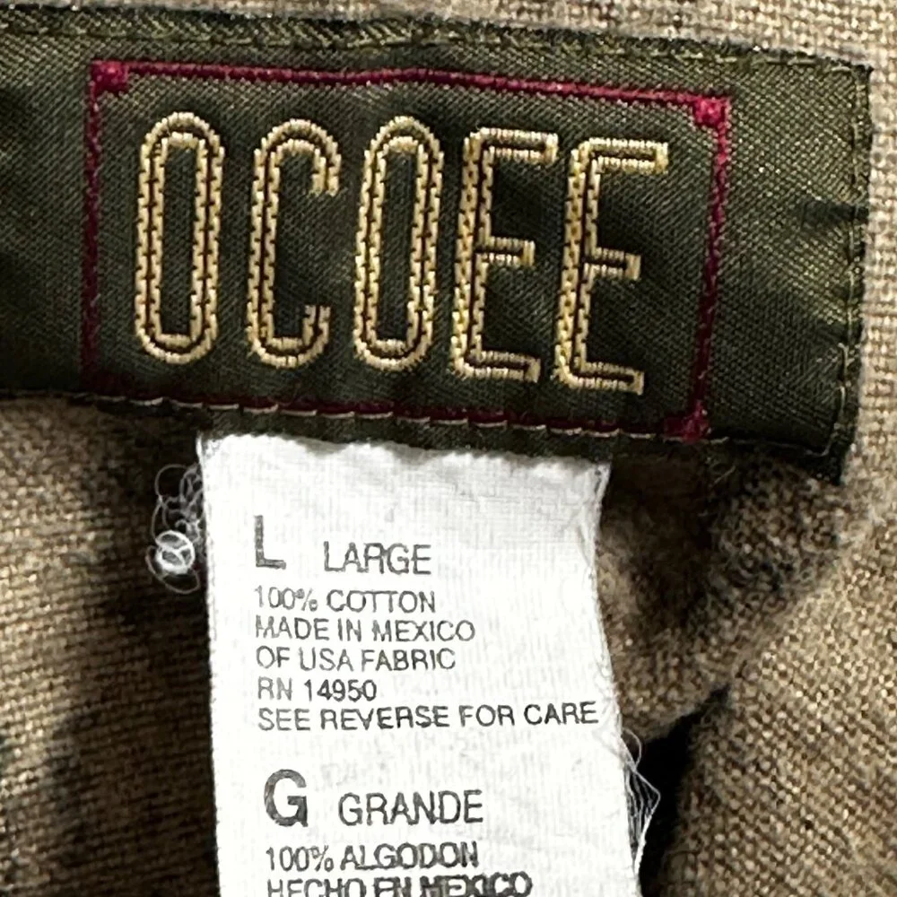Vintage OCOEE Mens Camouflage Raglan Sleeve LG Jacket Hunting Camping Outdoors